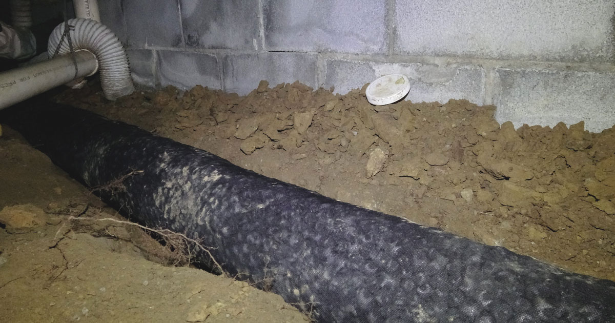 French Drain Pipe Delaware