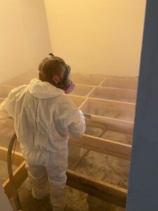 Image of mold removal small tight crawl space