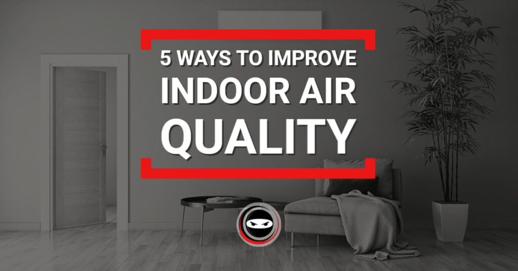 5 ways to improve indoor air quality graphic