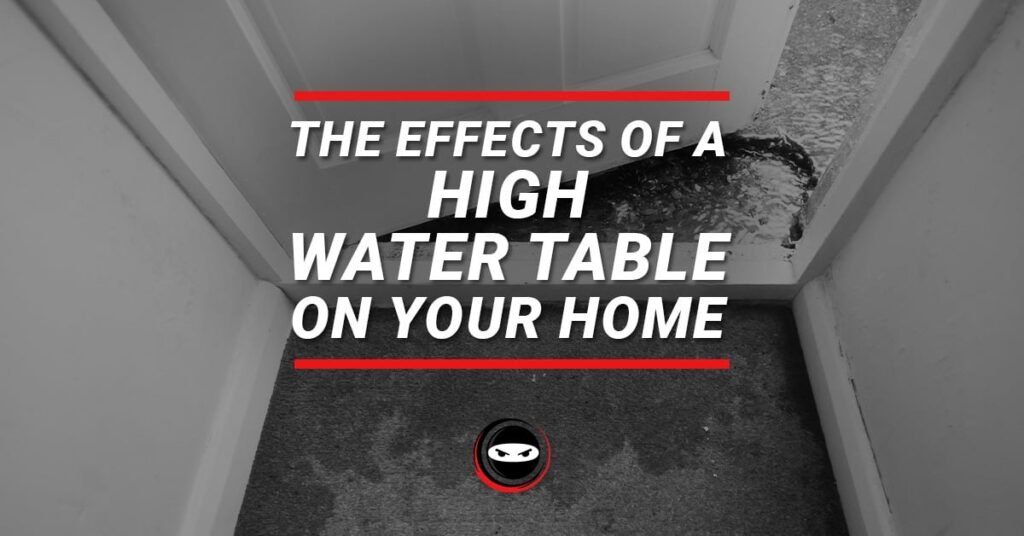 the effects of a high water table on your home