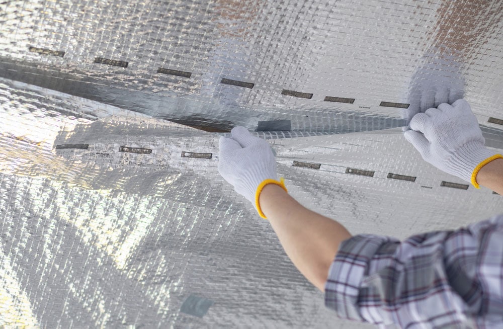 vapor barrier with insulation