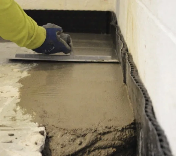 Image of Hydraway basement waterproofing concrete finishing
