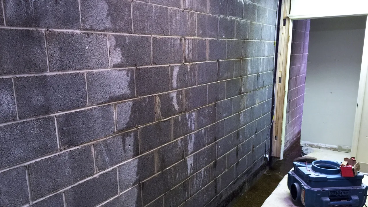 wet basement walls