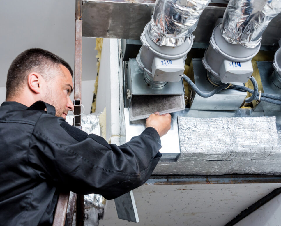 working sealing air ducts and increasing ventilation