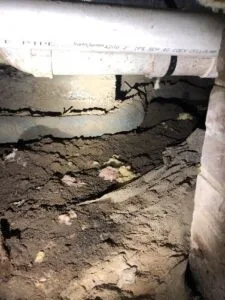 waterproofing mistake_Pipe not buried